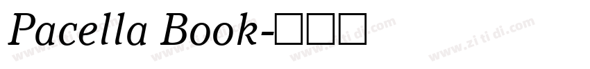 Pacella Book字体转换